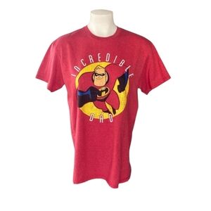 Disney The Incredibles T-shirt Red Girls Women Graphic Teen Boys